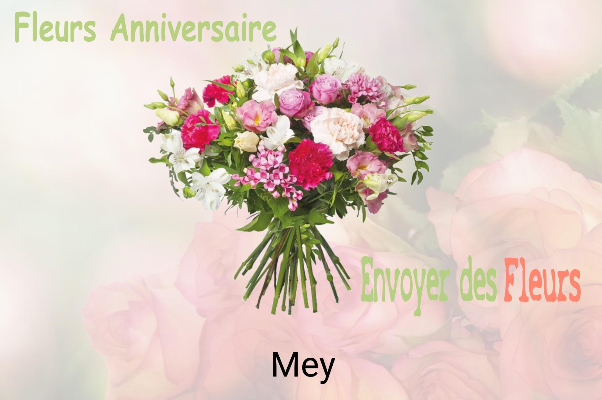 Bouquet de fleurs d’anniversaire livré à Mey