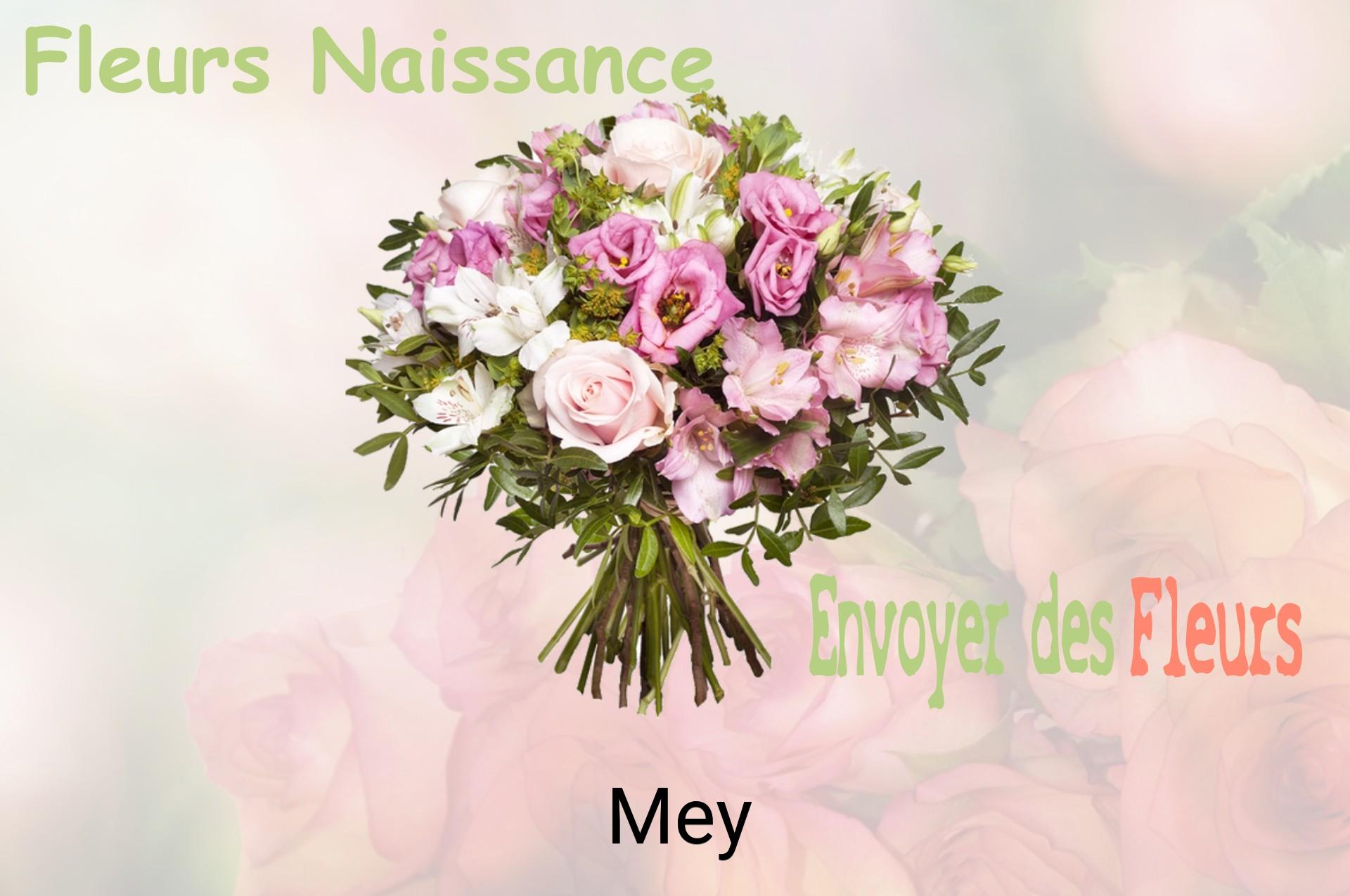 Bouquet de fleurs de naissance livré à Mey